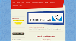 Desktop Screenshot of floro-verlag.de