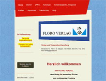 Tablet Screenshot of floro-verlag.de